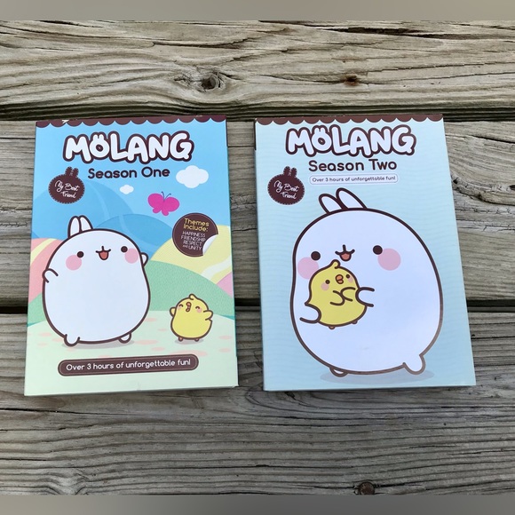 2/$10 Lot 2 Kids Cartoon Molang DVD Movies Season 1 2 - Picture 1 of 6